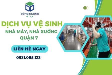 Dịch vụ vệ sinh nhà máy, nhà xưởng tại quận 7